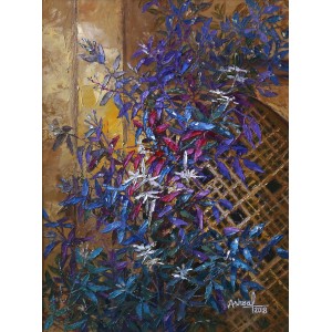 Ashraf, 18 x 24 Inch, Oil on Canvas, Floral Painting, AC-ASF-012